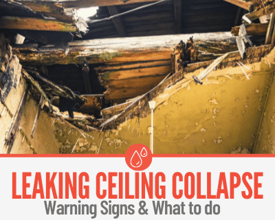 Can Leaking Ceiling Or Roof Collapse Warning Signs What To Do